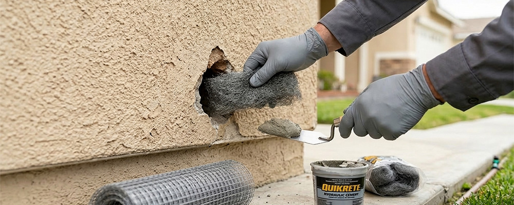 rodent-control-technician-filling-rat-entry-point-in-murrieta-california-cal-oaks-termite